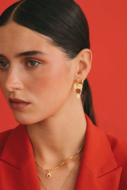 RED PLANET PENDANT GOLD